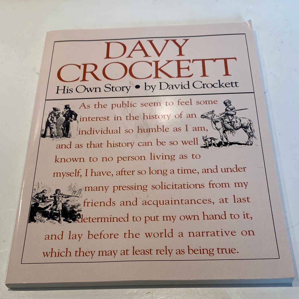 “Davy Crockett, His Own Story,”